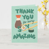 しょうがすごい美味しいありがとう – Sushi Card カード (黄色い花)