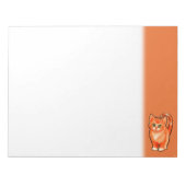 しょうが空白のの子猫デザイン付きメモ帳。 ノートパッド (正面)