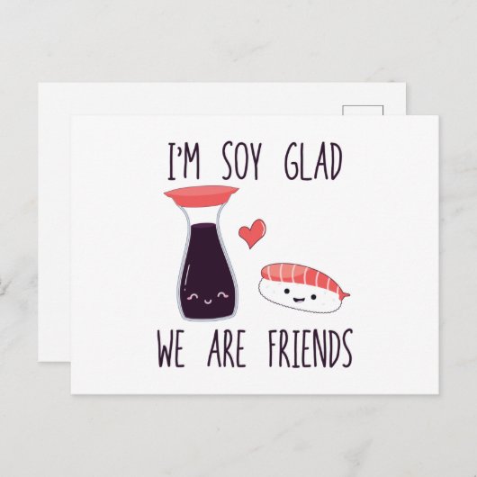 しょうし寿司のお友達 |食日本の品ギフト ポストカード (正面/裏面)