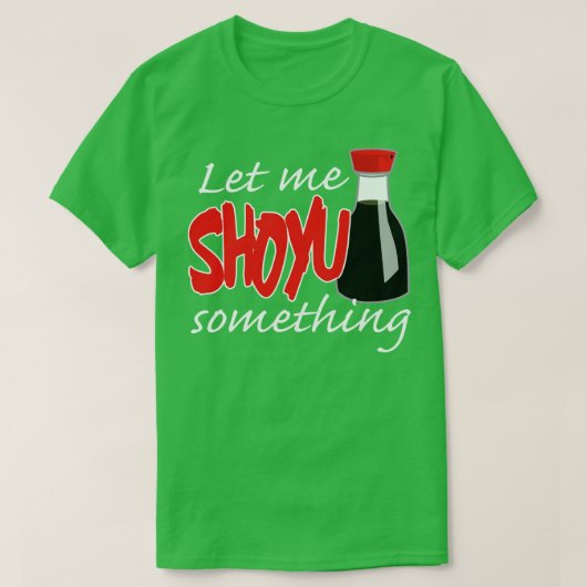 しょうゆでグラフィックを選んで Tシャツ (デザイン正面)