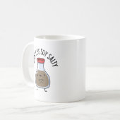 しょうゆパンおもしろいを食うな コーヒーマグカップ (正面左)