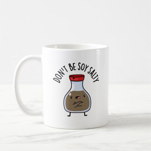 しょうゆパンおもしろいを食うな コーヒーマグカップ (左)