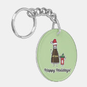 しょうゆボトルパケットキッドチャイルドクリスマスサンタ キーホルダー (正面左)