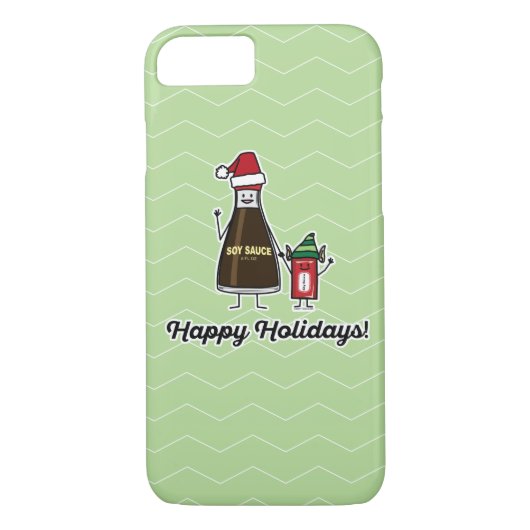 しょうゆボトルパケットキッドチャイルドクリスマスサンタ Case-Mate iPhoneケース (裏面)