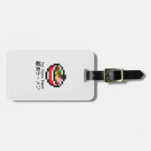 しょうゆラーメンレトロピクセルアート ラゲッジタグ (正面横)