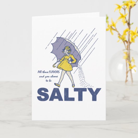 しょっぱい カード (黄色い花)