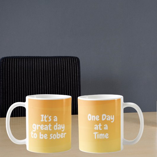 しらふになる素晴らし日だ – 汚い贈り物 コーヒーマグカップ