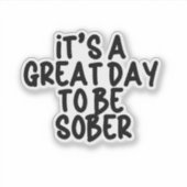 しらふになる素晴らし日だ – 汚い贈り物 シール (正面)