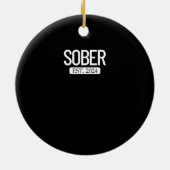 しらふのエスト。2024常居酔アルコール中毒 セラミックオーナメント (裏面)