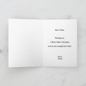 しらふのサポートクリスマスカード、汚いグリーティングカード サンキューカード (内部)