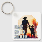 しらふのパパヒーロー、回復キープサクの汚れ キーホルダー (正面)