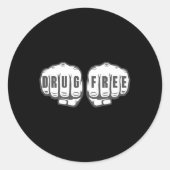 しらふの回復汚いギフト薬フリー ラウンドシール (正面)