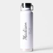 しらふの確認名前をカスタムするとしらふの日付 ウォーターボトル (背面)