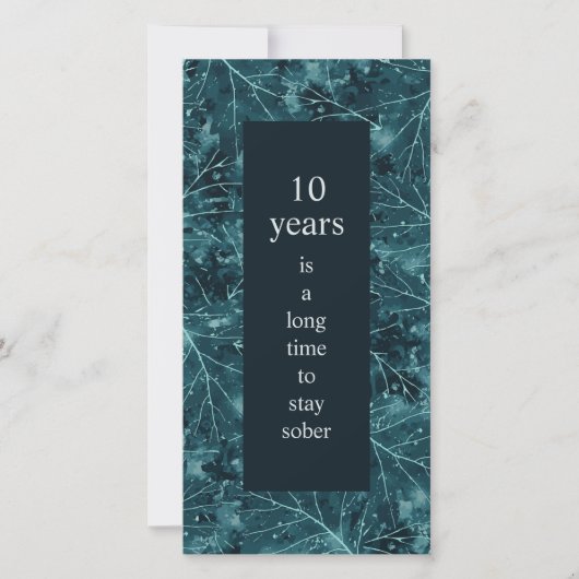 しらふの車を滞在するために長い時間Sobriity記念日 カード (正面)
