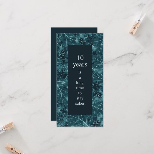 しらふの車を滞在するために長い時間Sobriity記念日 カード (正面/裏面インサイチュ)