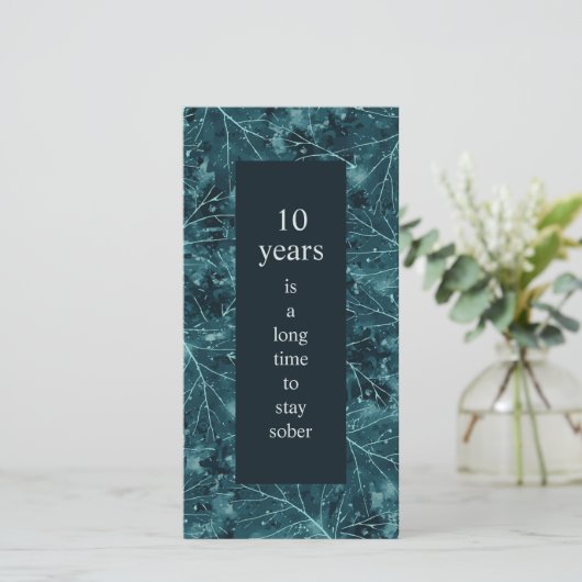 しらふの車を滞在するために長い時間Sobriity記念日 カード (スタンド正面)