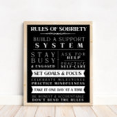 しらふの黒のしらふのサポートルーやる気を起こさせるル ポスター