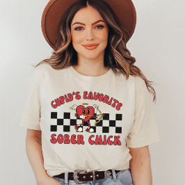 しらふバレンタインデーレトロバレンタインデー Tシャツ