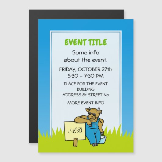 しるしのある牛 (正面/裏面)