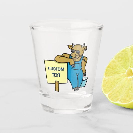 しるしのある牛 ショットグラス (正面)