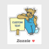 しるしのある牛 シール (シート)