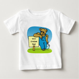 しるしのある牛 ベビーTシャツ