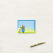 しるしのある牛 ポストイット (デスク上)