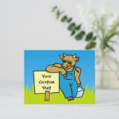 しるしのある牛 ポストカード (スタンド正面)