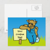 しるしのある牛 ポストカード (正面/裏面)