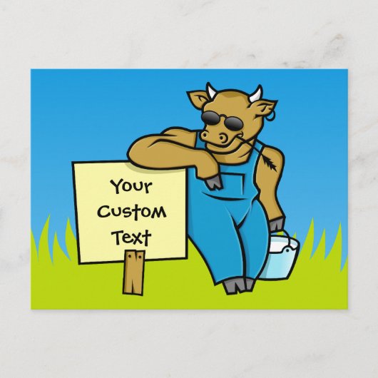 しるしのある牛 ポストカード (正面)