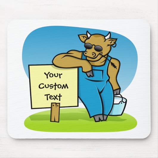 しるしのある牛 マウスパッド (正面)