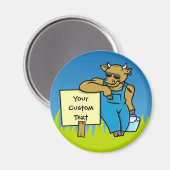 しるしのある牛 マグネット (正面/裏面)