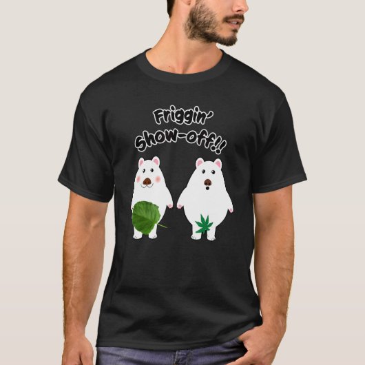 しろくま偉そう Tシャツ (正面)