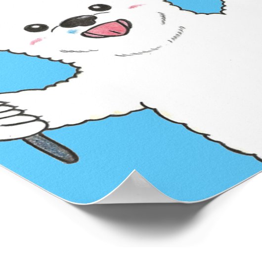 しろくま　カスタム ポスター (角)