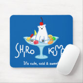【しろくま(濃色地用)】 SHIROKUMA (white letters) マウスパッド (マウス)