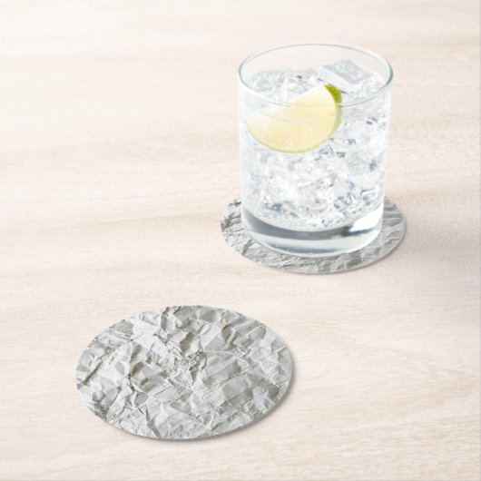 しわおもしろいの紙 ラウンドペーパーコースター (インサイチュ)