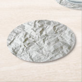 しわおもしろいの紙 ラウンドペーパーコースター (アングル)