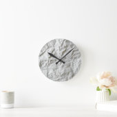 しわおもしろいの紙 ラウンド壁時計 (ホーム)