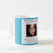 しわが寄った古いベールで覆マルクス主義者 コーヒーマグカップ (正面左)