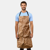 しわくちゃになった紙を背景の抽象的、グラフィックのデコ エプロン (着用した状態)