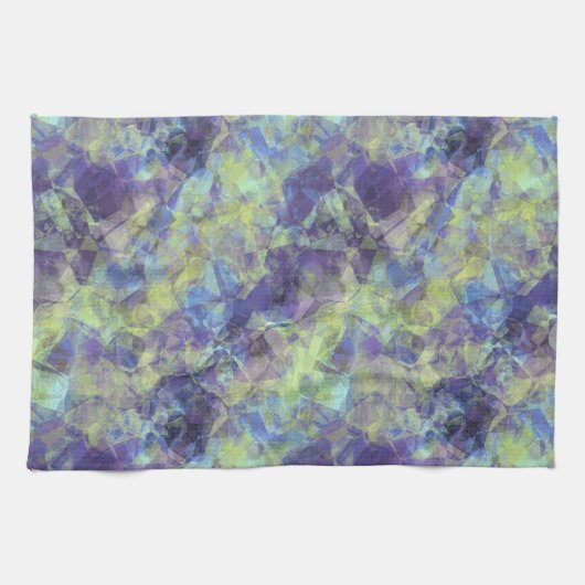 しわくちゃのラベンダー感 キッチンタオル (横)