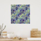 しわくちゃのラベンダー感 ポスター (キッチン)