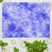 しわくちゃの青いテクスチャ キッチンタオル (折り畳み)