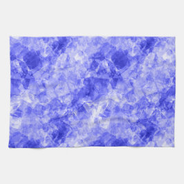 しわくちゃの青いテクスチャ キッチンタオル