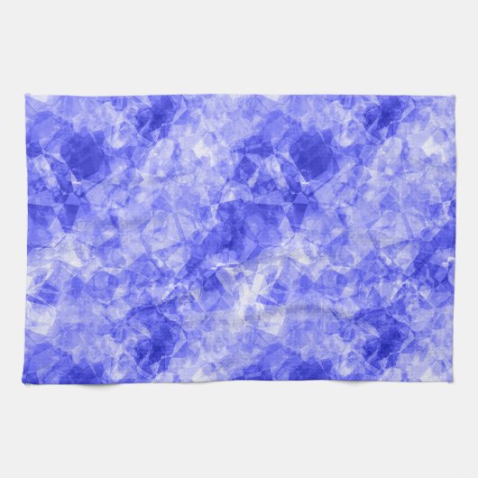 しわくちゃの青いテクスチャ キッチンタオル (横)