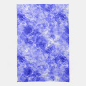 しわくちゃの青いテクスチャ キッチンタオル (縦)