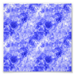 しわくちゃの青いテクスチャ フォトプリント           