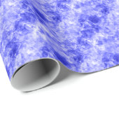 しわくちゃの青いテクスチャ ラッピングペーパー (ロールコーナー)