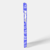 しわくちゃの青いテクスチャ Case-Mate iPhoneケース (裏面 / 左)