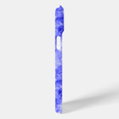 しわくちゃの青いテクスチャ Case-Mate iPhoneケース (裏面 / 右)